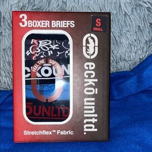 Ecko Unlimited Boxer Briefs - size small soft, elastic waistband with design